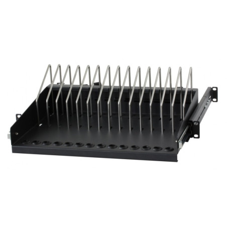 Techly 107753 — półka rack: półka z metalowymi przegrodami