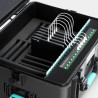 Formcase 200013 — walizka ładująca: przewody i przegrody — zbliżenie